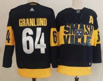 NHL Nashville Predators #64 Mikael Granlund Black 2022 New Adidas Jersey