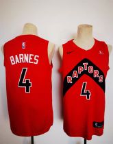 NBA Toronto Raptors #4 Barnes Red City Edition Jersey