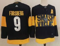 NHL Nashville Predators #9 Filip Forsberg Black 2022 New Adidas Jersey