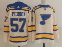 NHL St. Louis Blues #57 David Perron Cream Adidas Jersey