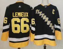 Men's Pittsburgh Penguins #66 Mario Lemieux 2021/2022 Black Stitched Jersey