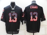 Men's Tampa Bay Buccaneers #13 Evans USA Flag Elite Jersey
