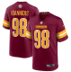 Men's Washington Commanders #98 Matt Ioannidis 2022 Burgundy Game Stitched Jersey