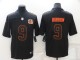 Men's Cincinnati Bengals #9 Joe Burrow Black Throwback Limited Jersey