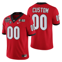NCAA Georgia Bulldogs 2021-22 CFP Red National Champions Customized Jersey