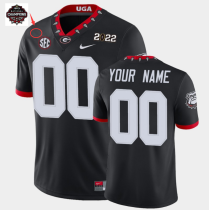 NCAA Georgia Bulldogs 2021-22 CFP Black National Champions Customized Jersey