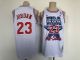 NBA Chicago Bulls #23 Jordan  All-Star White Throwback Jersey