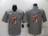 Men's Denver Broncos #3 Russell Wilson Grey Crucial Catch Limited Jersey