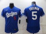MLB Los Angeles Dodgers #5 Freddie Freeman Royal Blue Flex Base Elite Jersey