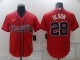 Men's Atlanta Braves #28 Matt Olson Red Game Nike Jersey