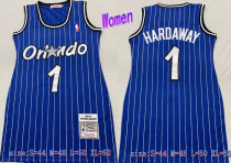 Women NBA Orlando Magic #1 Hardaway Blue Dress Jersey