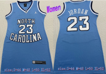 Women North Carolina #23 Michael Jordan  Blue Dress Jersey