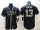 Men's Las Vegas Raiders #13 Hunter Renfrow Black Flex Base Elite Jersey