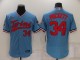 MLB Minnesota Twins #34 Puckett Blue Flex Elite Jersey