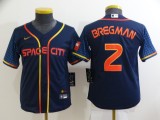 Youth MLB Houston Astros #2 Alex Bregman 2022 Navy City Connect Jersey