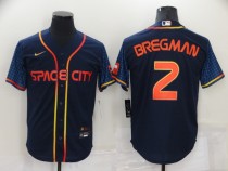 MLB Houston Astros #2 Alex Bregman 2022 Navy City Connect Jersey