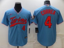 MLB Minnesota Twins #4 Correa Blue Game Nike Jersey