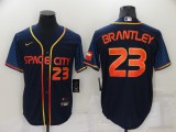 MLB Houston Astros #23 Michael Brantley 2022 Navy City Connect Jersey