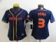 Women Houston Astros #3 Jeremy Peña 2022 Navy City Connect Jersey