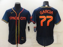 MLB Houston Astros #77 Luis Garcia 2022 Navy City Connect Flex Base Elite Jersey