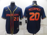 MLB Houston Astros #20 Chas McCormick 2022 Navy City Connect Jersey