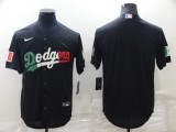 MLB Los Angeles Dodgers Blank Black Game Jersey
