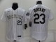 MLB Colorado Rockies #23 Bryant White Flex Base Elite Jersey
