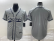 Men's Dallas Cowboys Blank Grey Baseball Nike Jersey