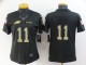 Women Philadelphia Eagles #11 A. J. Brown Black Camo Salute To Service Limited Jersey