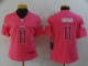 Women Philadelphia Eagles #11 A. J. Brown Pink Jersey
