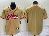 Men's San Francisco 49ers Blank Gold Baseball Nike Jersey