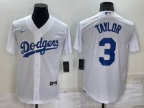 MLB Los Angeles Dodgers #3 Taylor White Nike Game Jersey