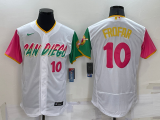 MLB San Diego Padres #10 Jurickson Profar White 2022 City Connect Flex Base Elite Jersey