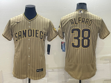 MLB San Diego Padres #38 Jorge Alfaro Tan Flex Base Elite Jersey
