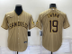 MLB San Diego Padres #19 Tony Gwynn Brown Strip Game Nike Jersey