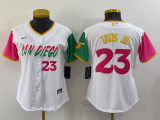 Women MLB San Diego Padres #23 Fernando Tatis Jr. White 2022 City Connect Jersey