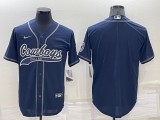 Men's Dallas Cowboys Blank Blue Baseball Nike Jersey