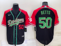 MLB Los Angeles Dodgers #50 Mookie Betts Black Throwback Jersey