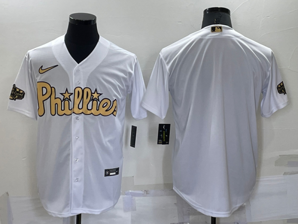 MLB Philadelphia Phillies Blank 2022 All-Star White Jersey