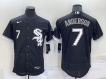 MLB Chicago White Sox #7 Tim Anderson Black Flexbase Elite Jersey