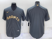 MLB Toronto Blue Jays Blank Charcoal 2022 All-Star Jersey