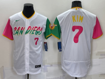 MLB San Diego Padres #7 Ha Seong Kim White 2022 City Connect Flex Base Elite Jersey
