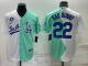 MLB Los Angeles Dodgers #22 Bad Bunny White/Green 2022 All-Star Jersey