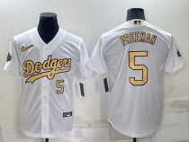 MLB Los Angeles Dodgers #5 Freddie Freeman Charcoal 2022 All-Star Jersey
