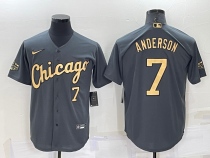 MLB Chicago White Sox #7 Tim Anderson Charcoal 2022 All-Star Jersey