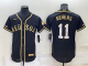 MLB Boston Red Sox #11 Devers Black/Gold Flex Elite Jersey