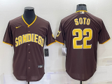 MLB San Diego Padres #22 Soto Brown Game Nike Jersey