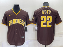 MLB San Diego Padres #22 Soto Brown Game Nike Jersey