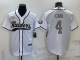 Men's Las Vegas Raiders #4 Derek Carr White Baseball Jersey