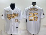 MLB Los Angeles Dodgers #26 Gonsolin 2022 White City Connect Jersey